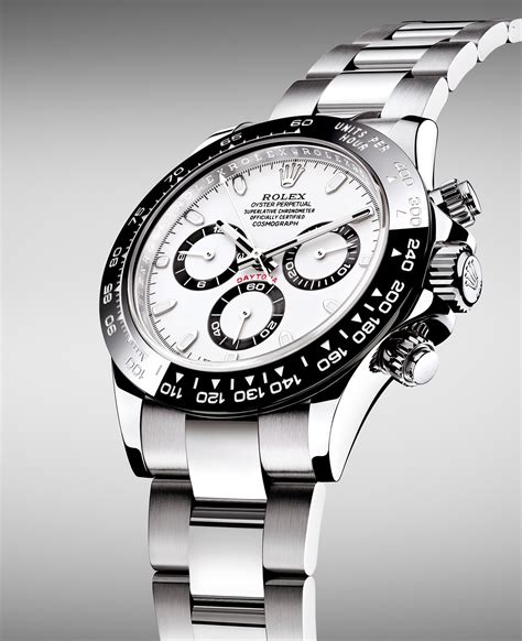 new rolex cosmograph daytona watch with black ceramic bezel|Rolex oyster steel dial.